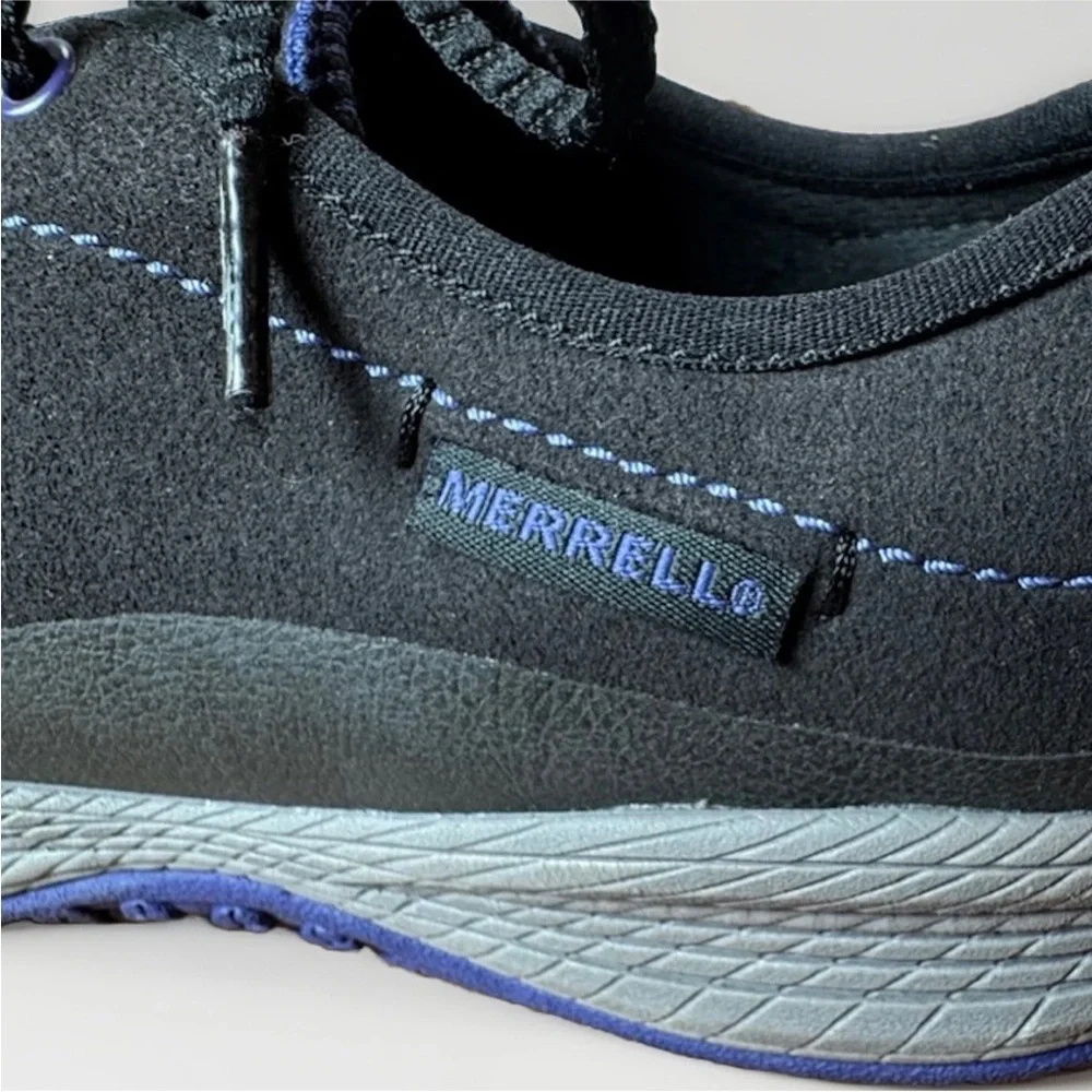 (7) MERRELL Performance Black All Out Burst w/ Purple Highlights & Sole Walking